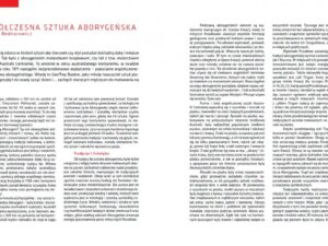 ZNAKI I ŚLADY. WSPÓŁCZESNA SZTUKA ABORYGEŃSKA